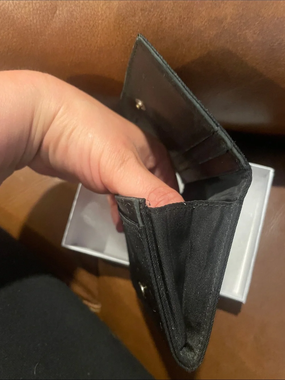 Prada Nylon and Leather Card Slim Wallet